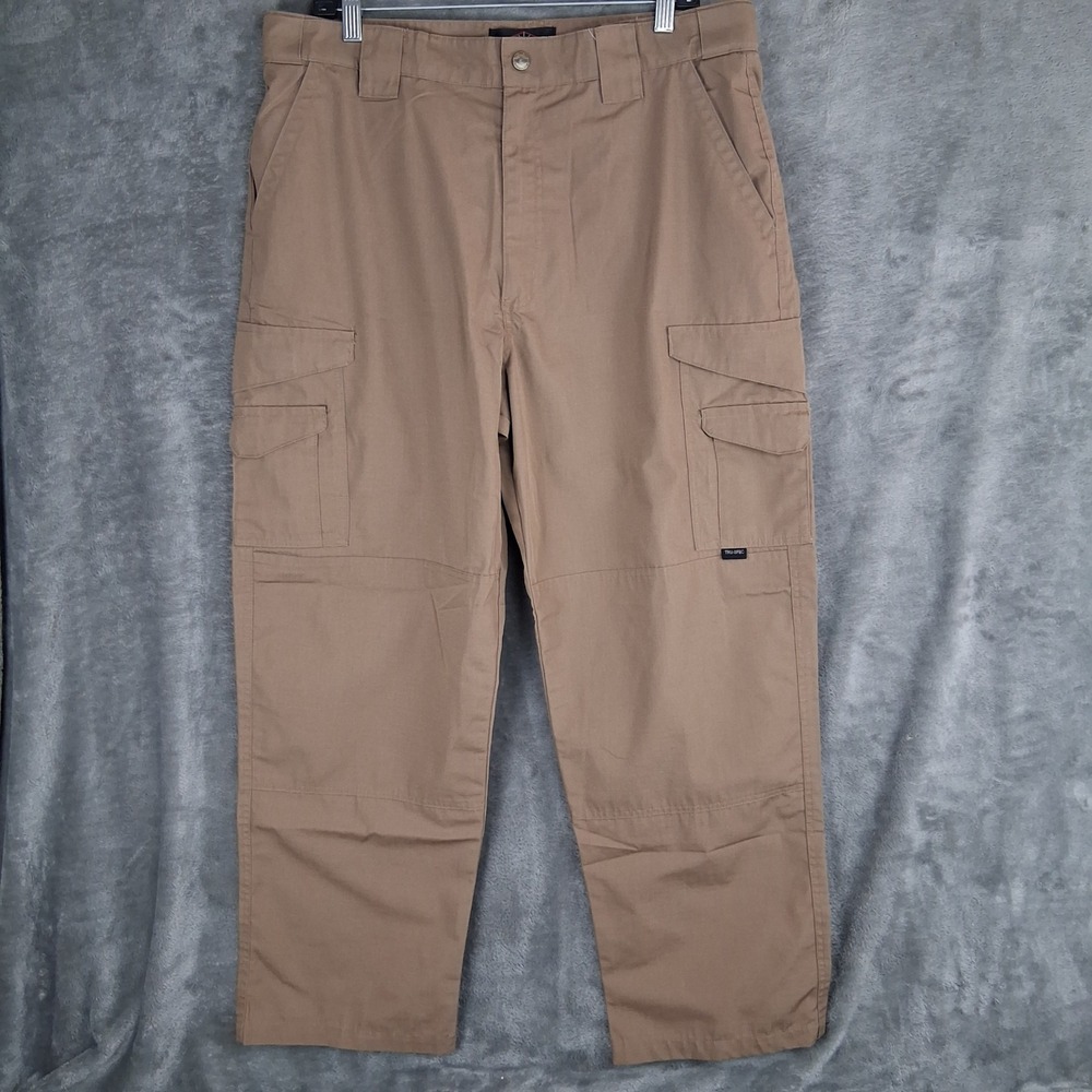 TRU-SPEC 24-7 Series Mens Tactical Cargo Pants 36x30 Coyote Brown Ripstop